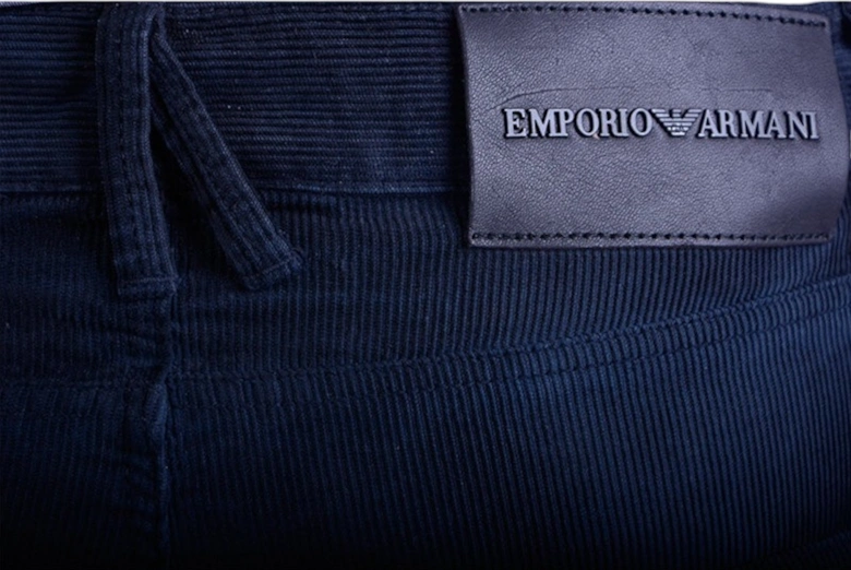 EMPORIO UNJO8 PJ Mens Jeans Corduroy Super Slim Fit Cotton Trousers Italy