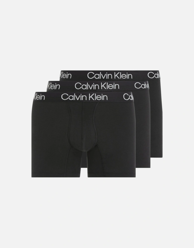 3-Pack Modern Structure Boxer Briefs, Black