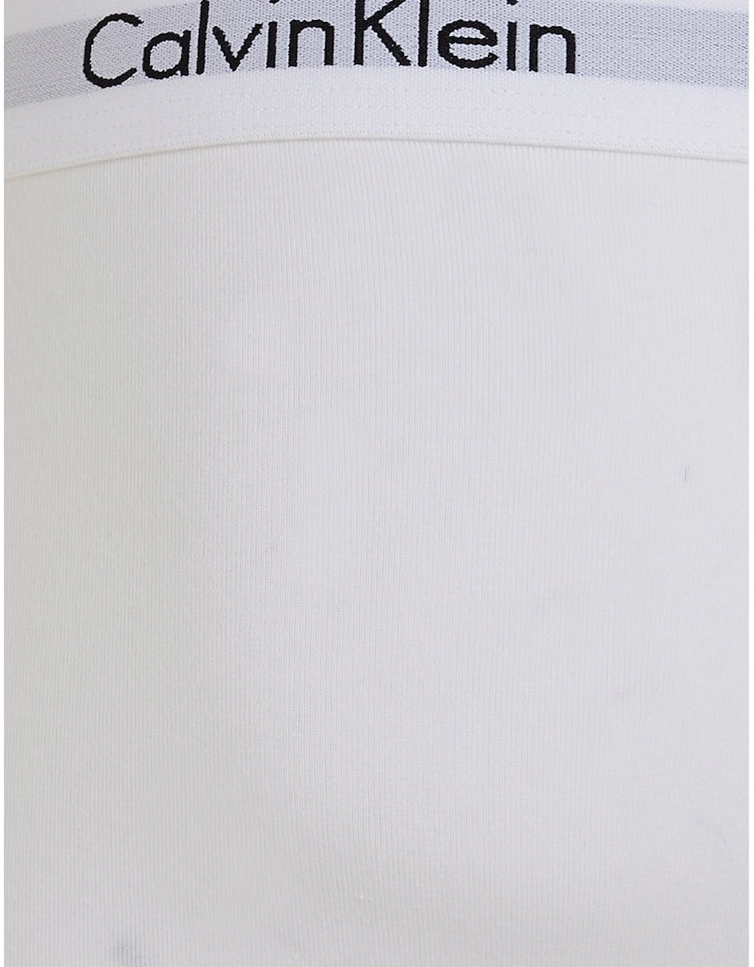 3-Pack Modern Cotton Boxer Trunks, White