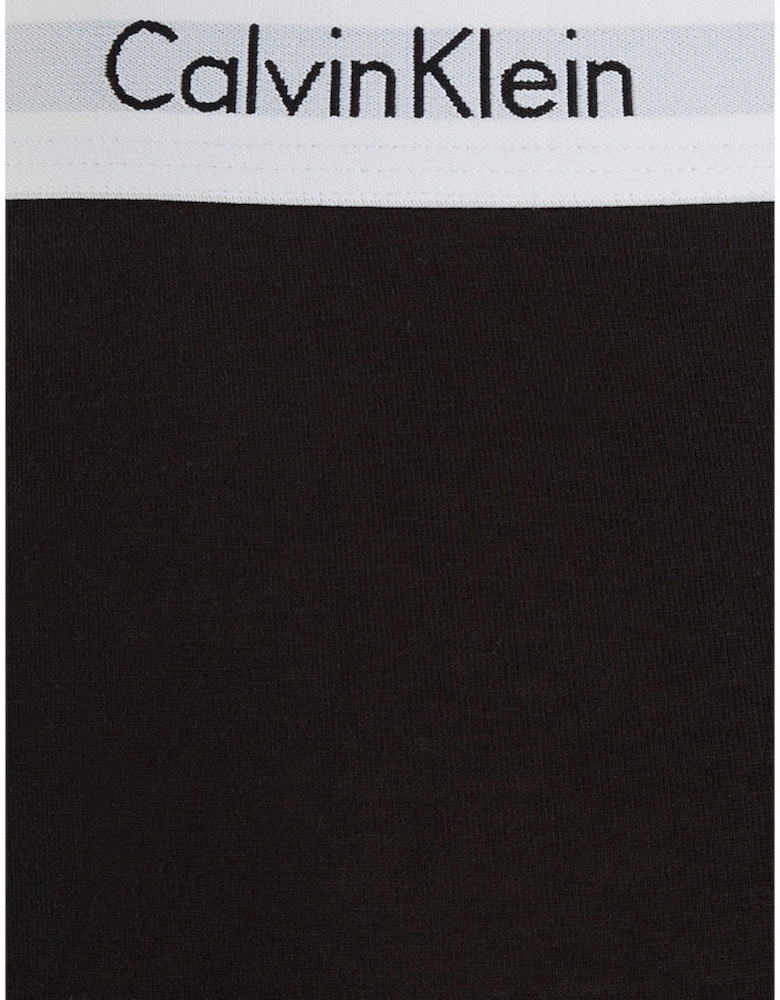 3-Pack Modern Cotton Boxer Trunks, Black/Grey/White