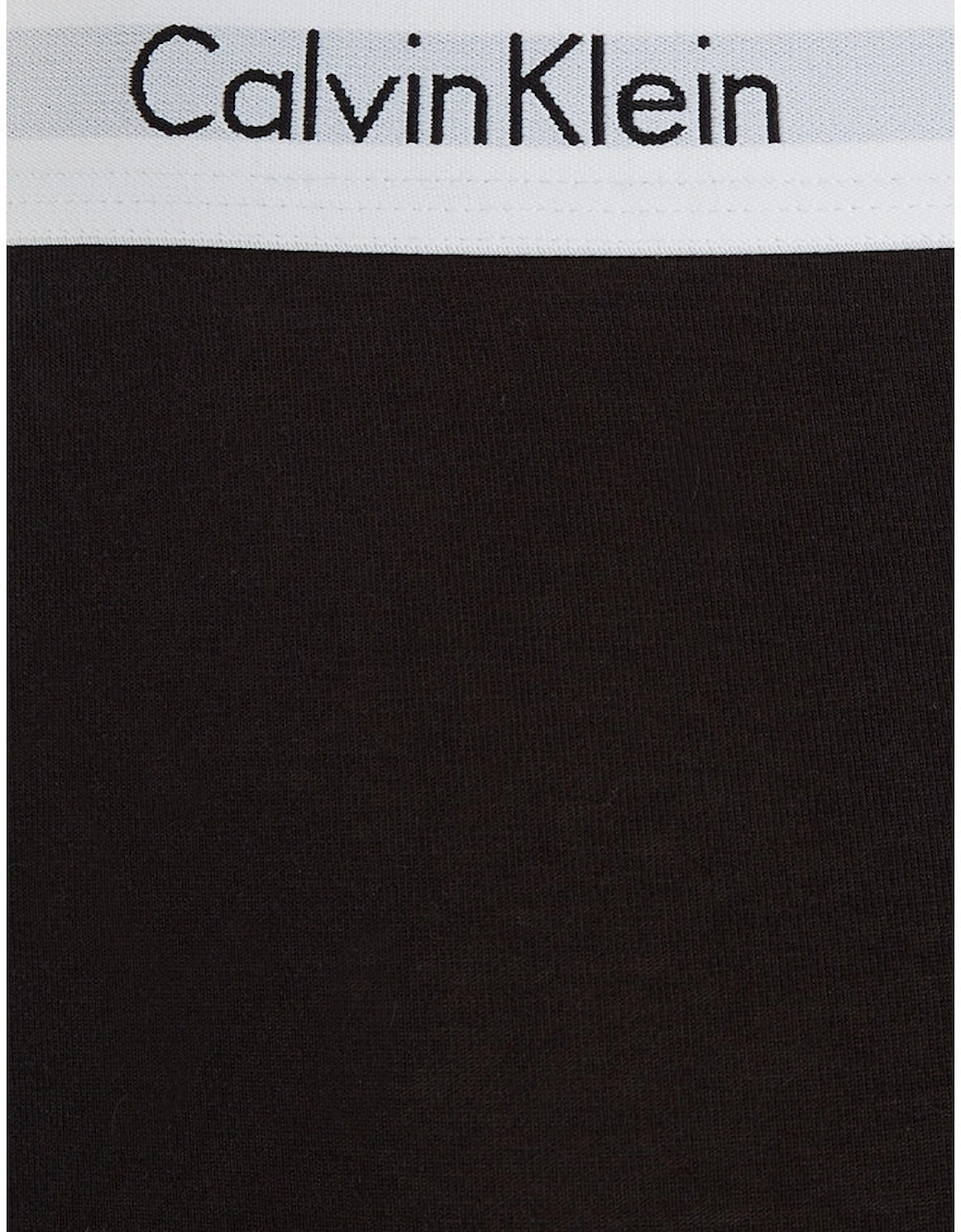 3-Pack Modern Cotton Boxer Trunks, Black/Grey/White