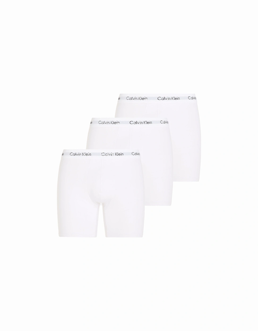 Calvin Klein Men's White 3-Pack Cotton Stretch Boxer Briefs, - : 37/36/32 Extra Large