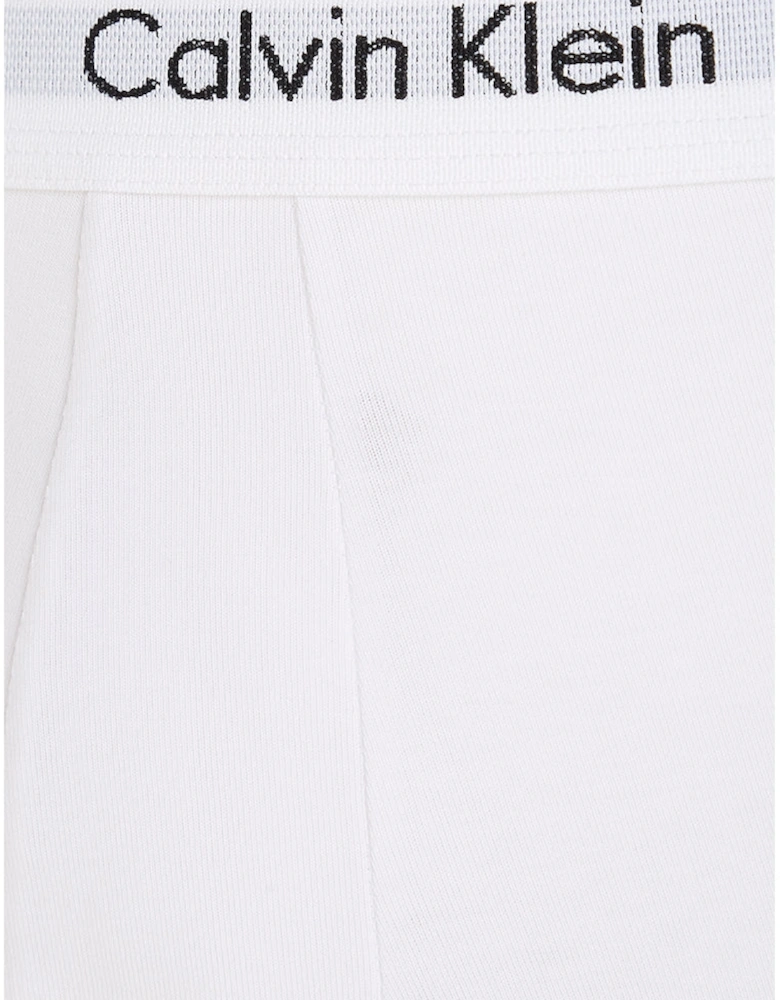 3-Pack Cotton Stretch Boxer Briefs, White