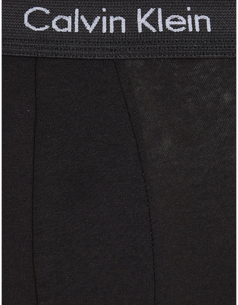 3-Pack Cotton Stretch Boxer Briefs, Black