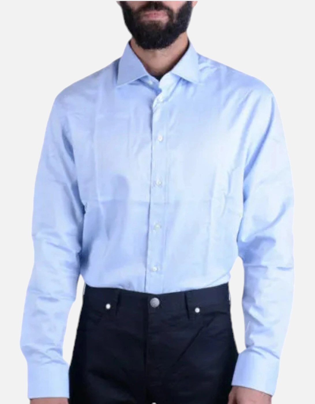 COLLEZIONI SCCM8L Mens Shirt Summer Long Sleeve Modern Fit, 5 of 4