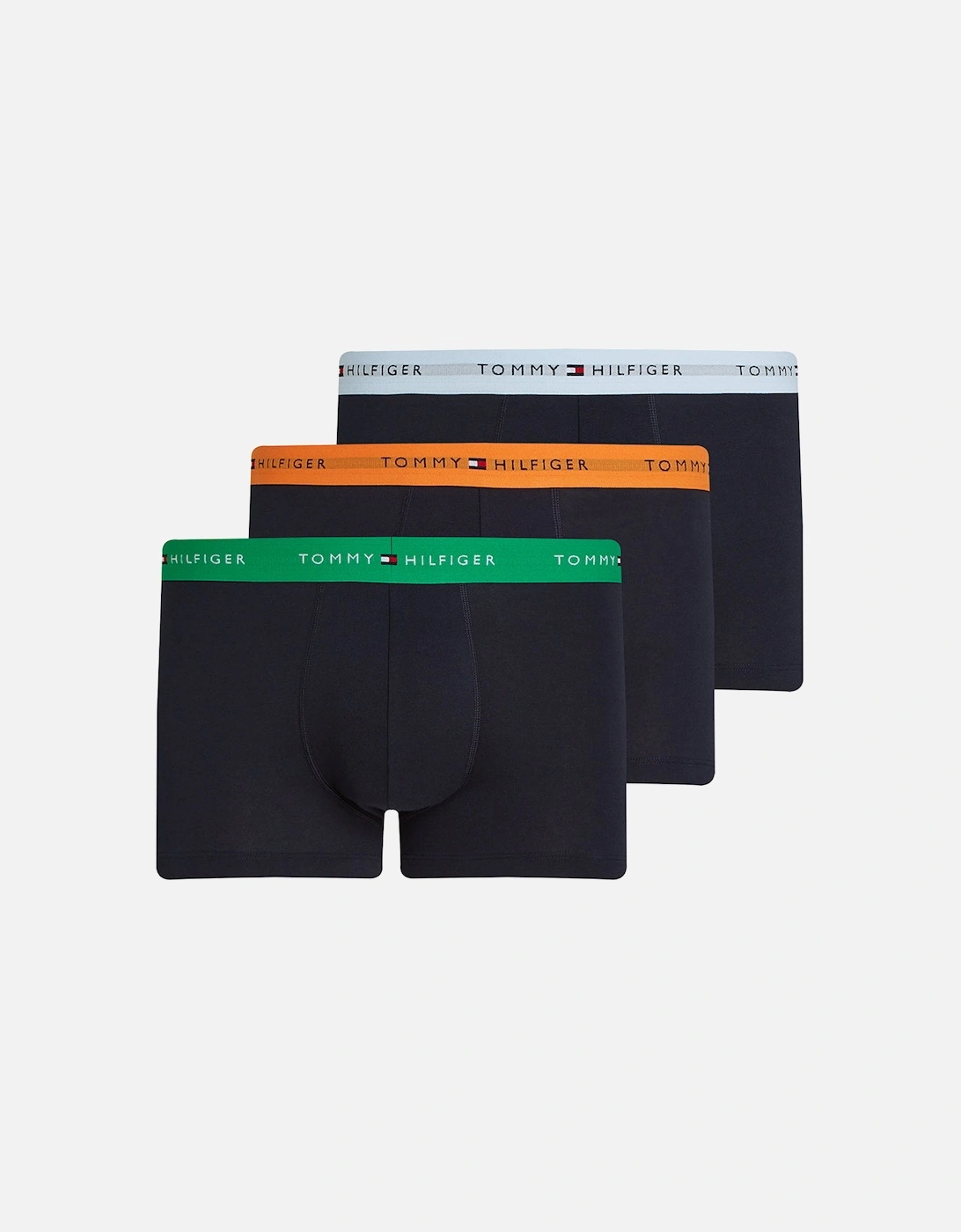 3-Pack Signature Cotton Boxer Trunks, Black/Blue/Green/Orange, 5 of 4