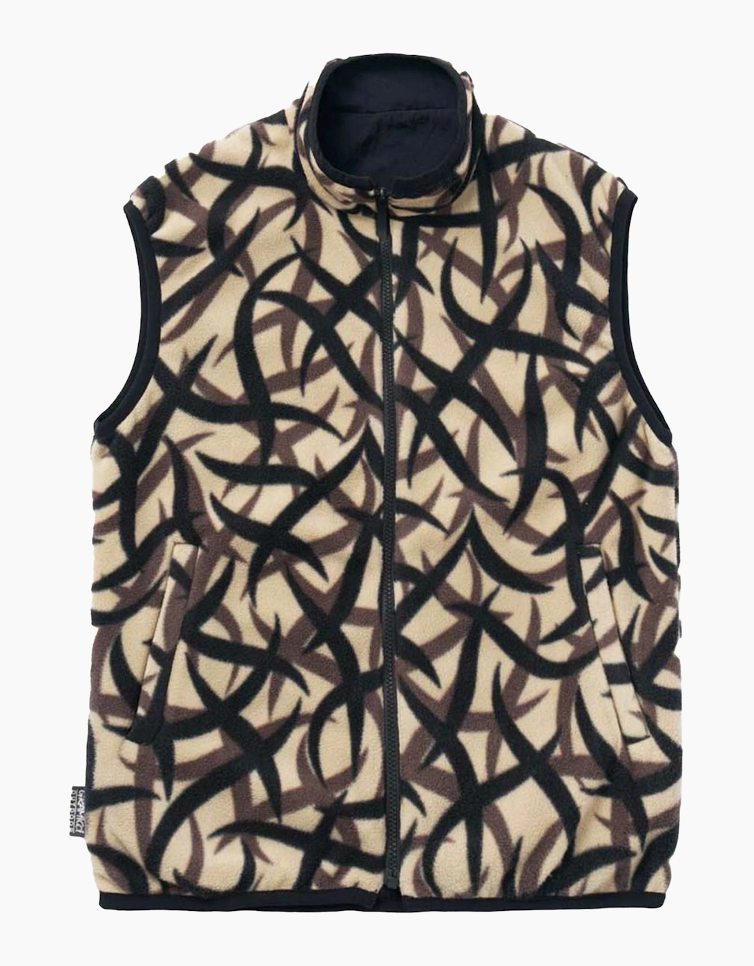 Men's Gramicci Reversible Fleece Vest - Black - Size: 38