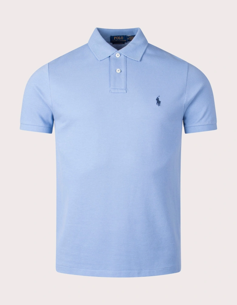 Custom Slim Fit Mesh Polo Shirt