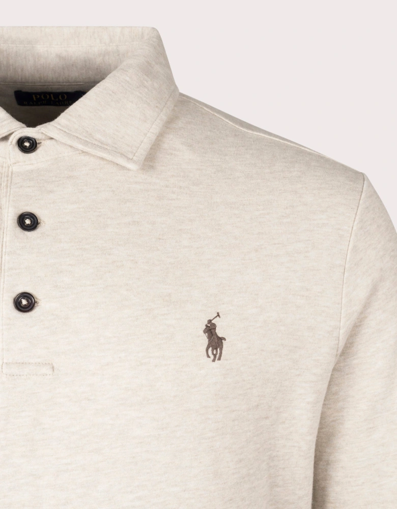 Luxury Jersey Long Sleeve Polo Shirt