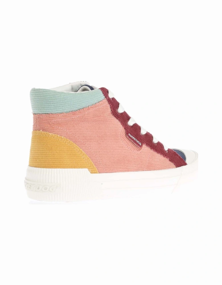Cheery Corduroy High Top Trainers