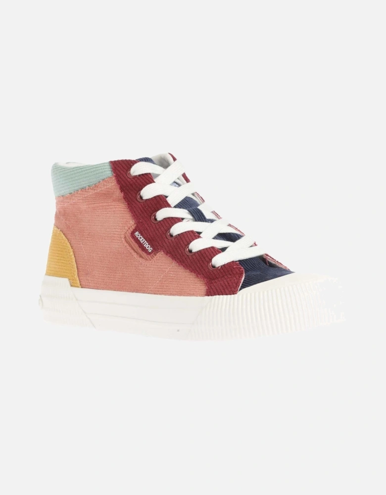 Cheery Corduroy High Top Trainers