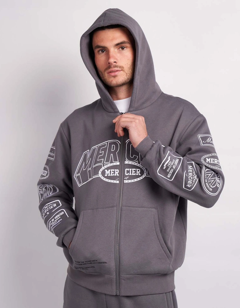 Compton Zip Up Hoodie