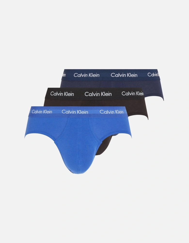 Cotton Stretch 3-Pack  Briefs, Navy/Black/Blue