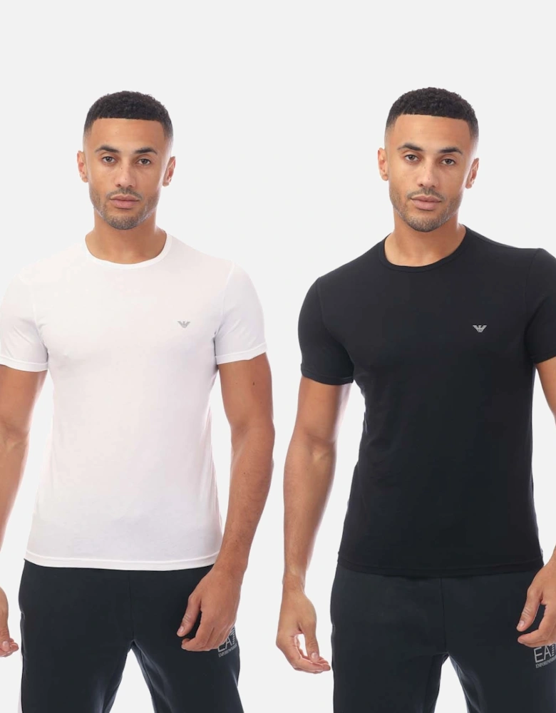 Mens 2 Pack Assorted Crew Neck T-Shirt