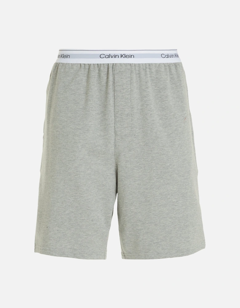 Modern Cotton Terry Lounge Shorts, Grey Heather