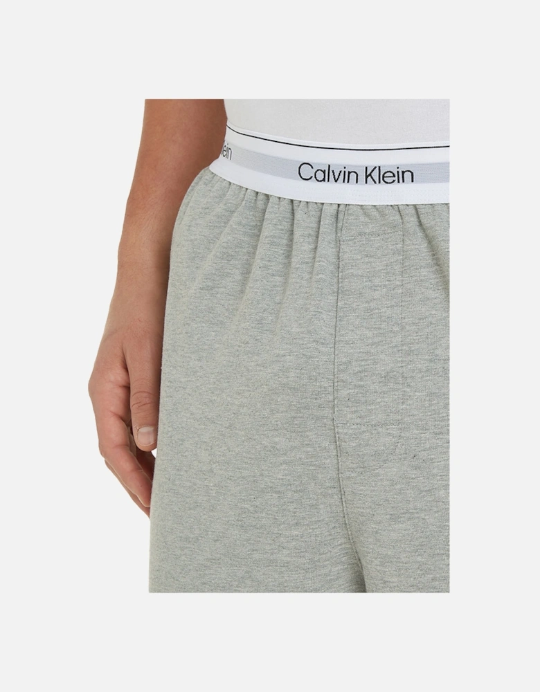Modern Cotton Terry Lounge Shorts, Grey Heather