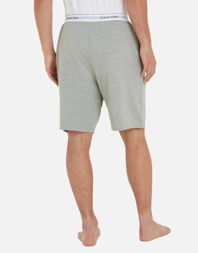 Modern Cotton Terry Lounge Shorts, Grey Heather
