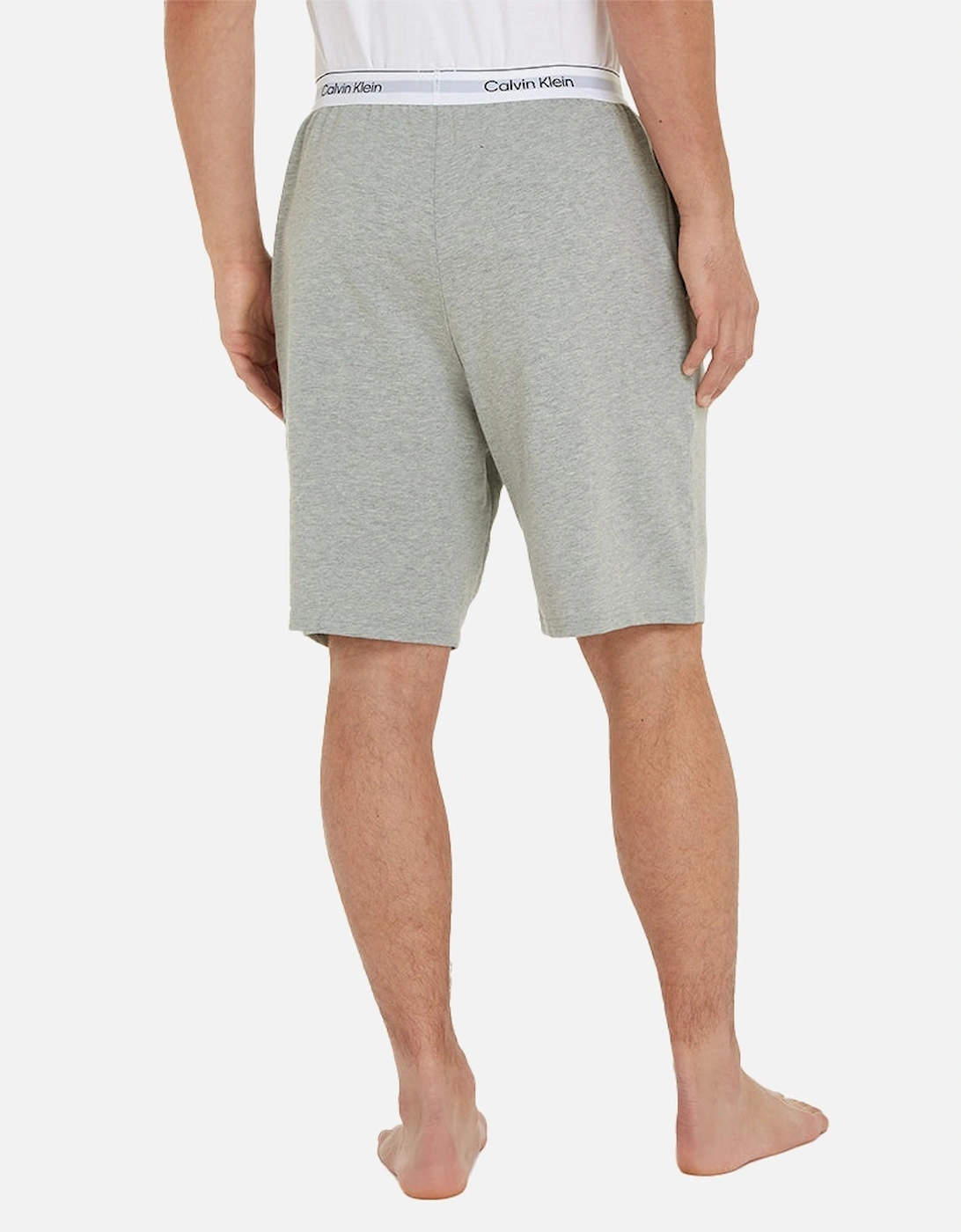 Modern Cotton Terry Lounge Shorts, Grey Heather