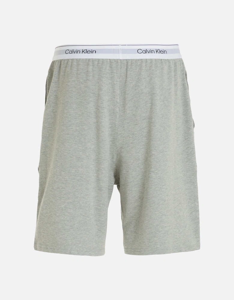 Modern Cotton Terry Lounge Shorts, Grey Heather