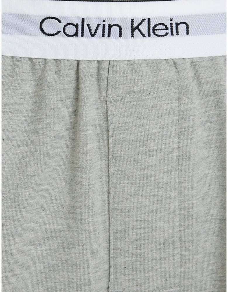 Modern Cotton Terry Lounge Shorts, Grey Heather