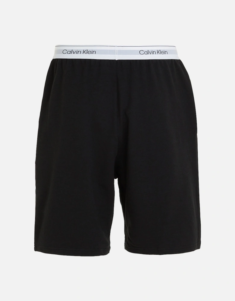 Modern Cotton Terry Lounge Shorts, Black