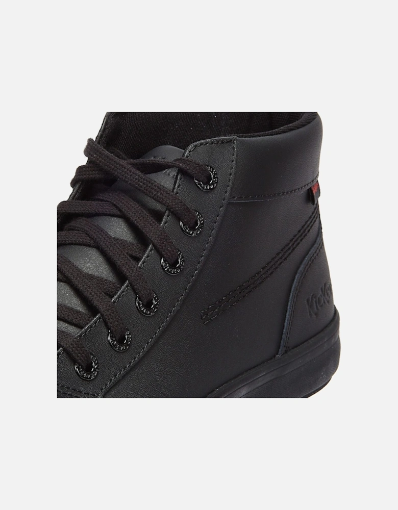 Tovni Hi Leather Mens Black Shoes