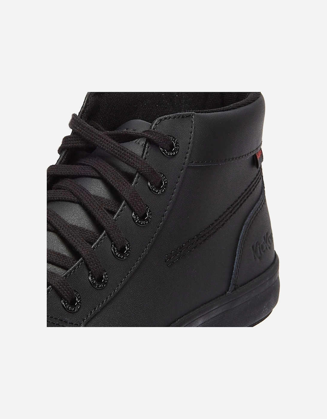 Tovni Hi Leather Mens Black Shoes