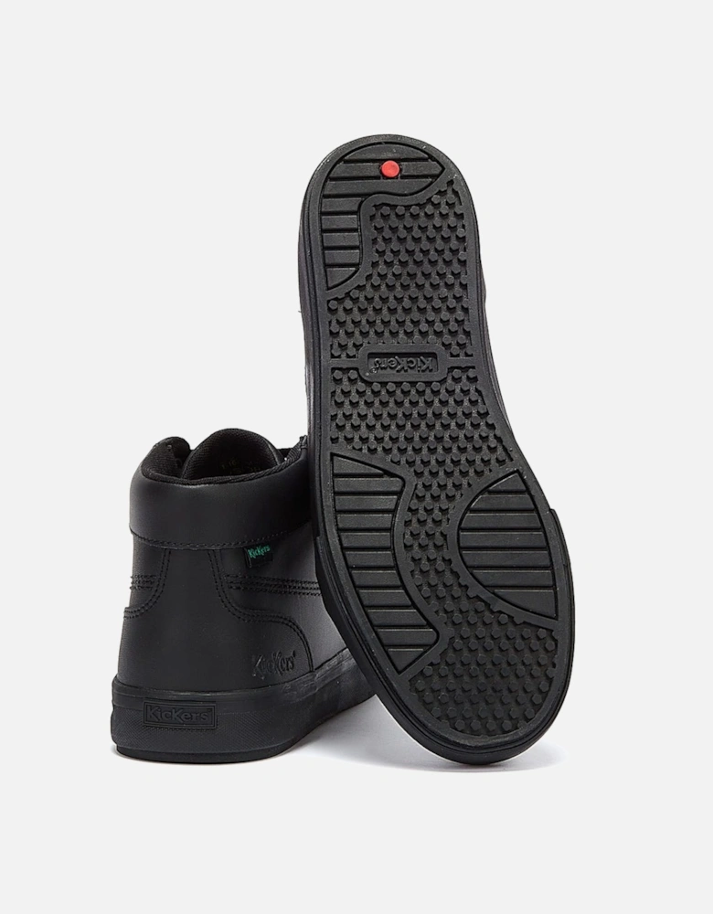 Tovni Hi Leather Mens Black Shoes