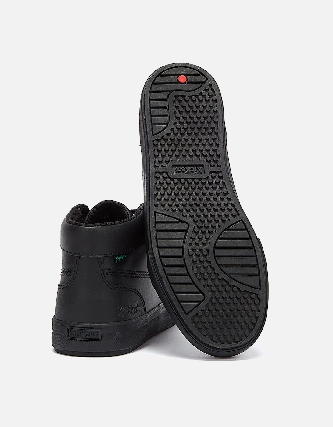 Tovni Hi Leather Mens Black Shoes