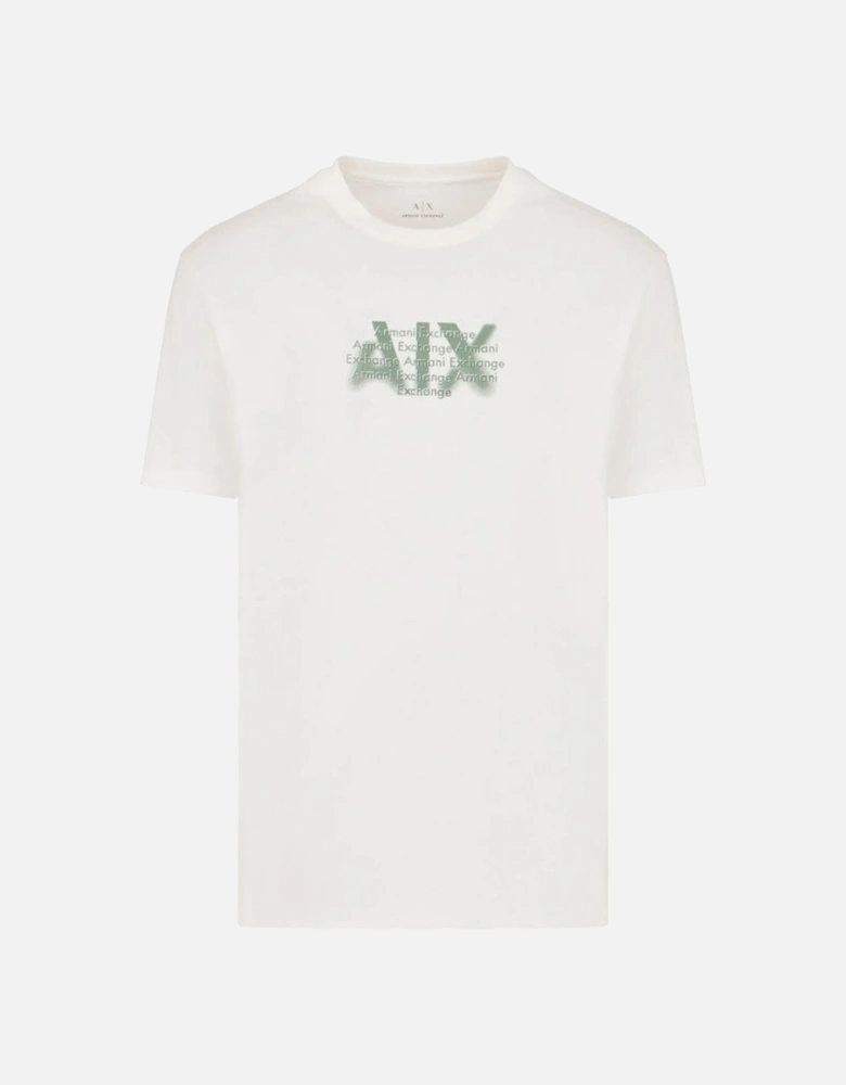 Regular Fit T-shirt With Urban Military Logo In ASV Cotton Off White