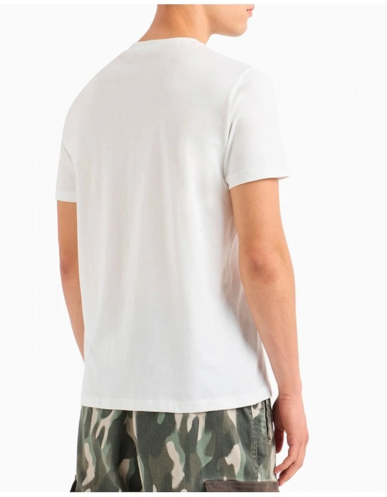 Regular Fit T-shirt With Urban Military Logo In ASV Cotton Off White