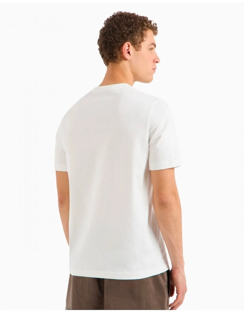 Regular Fit Cotton T-shirt With Maxi ASV Logo Patch Off White