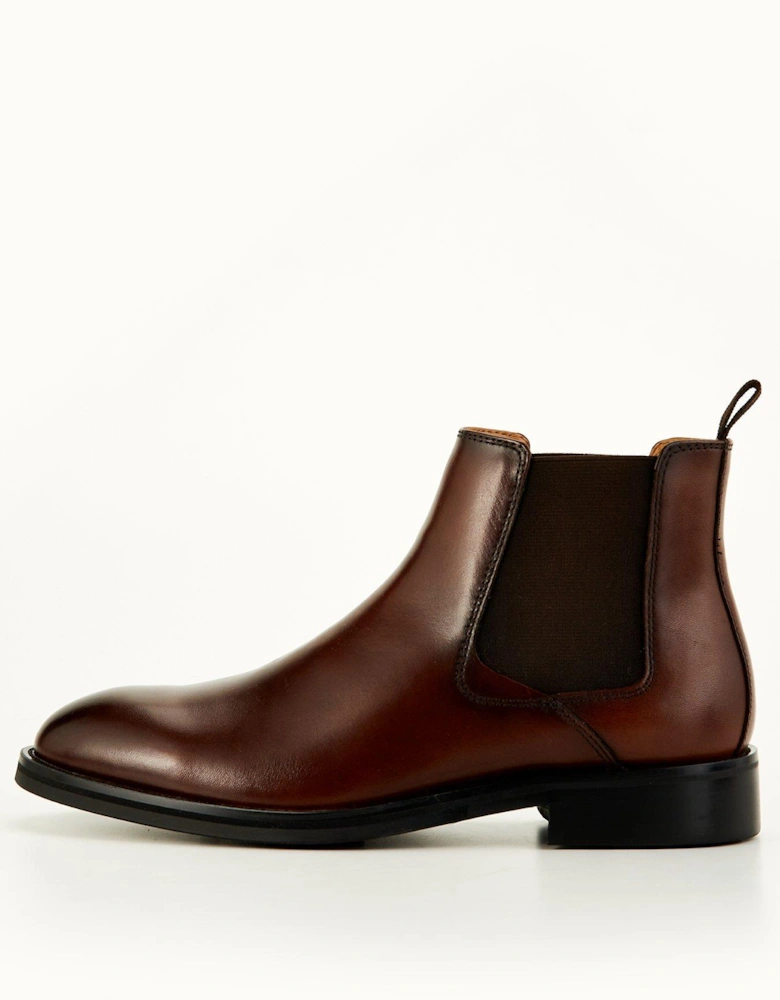 Leather Chelsea Boot - Brown