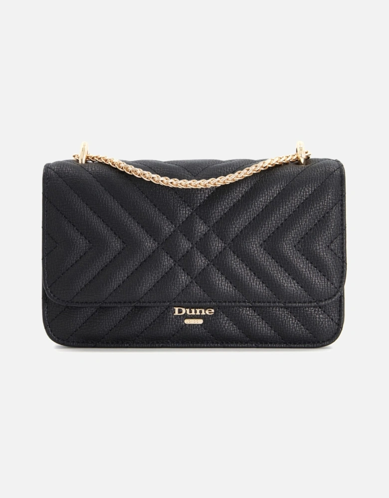 Accessories Edorchie - Quilted Chain Handle Shoulder Bag