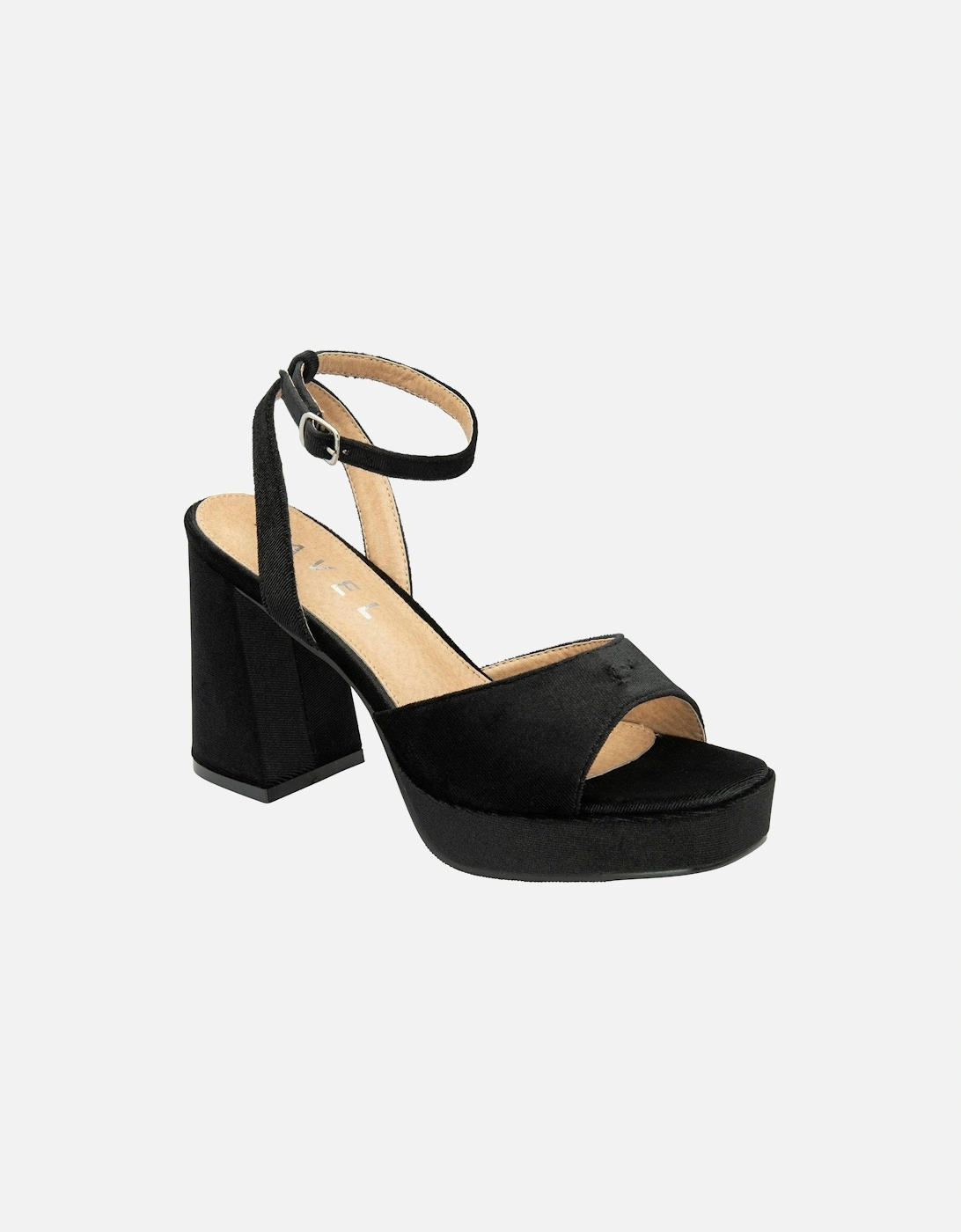Surina Velvet Platform Heels - Black, 5 of 4