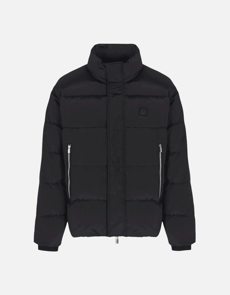 Nylon Black Puffer Jacket