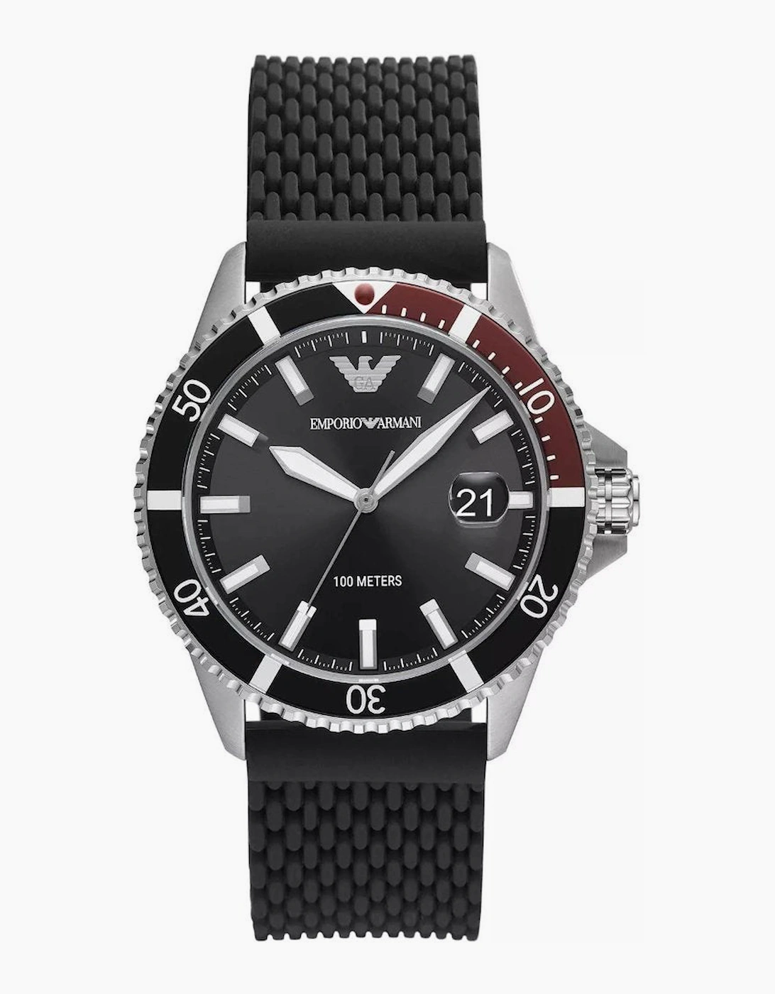 Emporio Armani Men's Black Ar11341 Watch Size 10