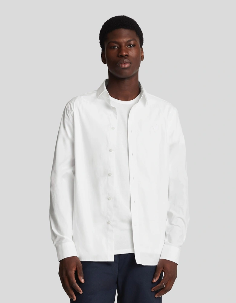 Tonal Eagle Easy Care Poplin Shirt