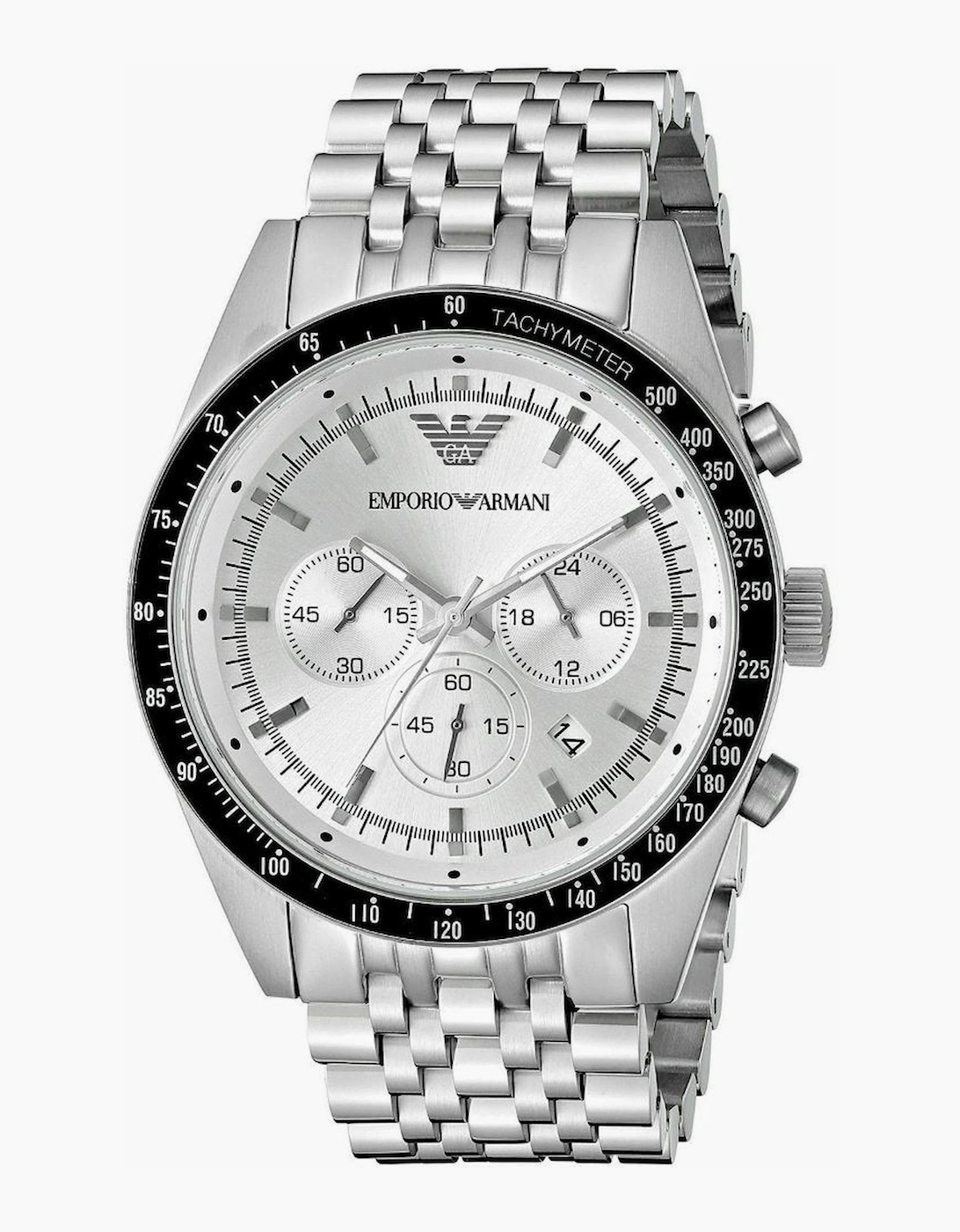 Emporio Armani Men's Silver Ar6073 Sportivo Chronograph Watch