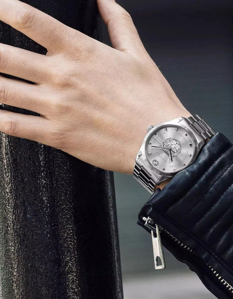 Gucci YA1264095 G-Timeless Silver Dial Unisex Watch