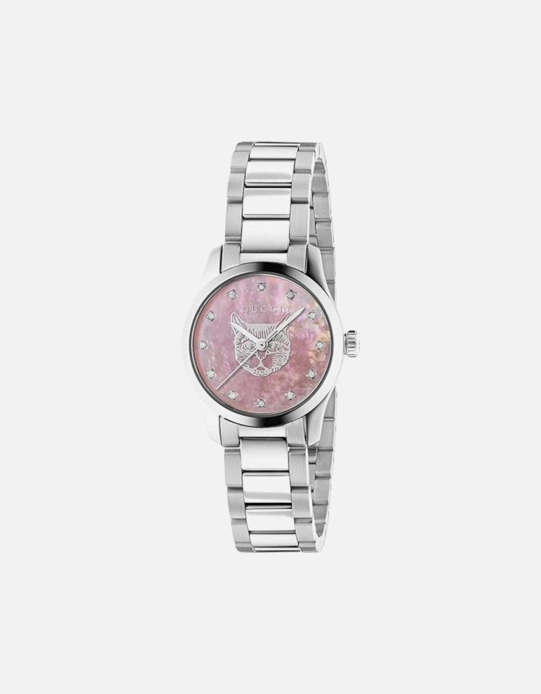 YA1265025 G-Timeless Pink Mother of Pearl Dial Ladies Watch