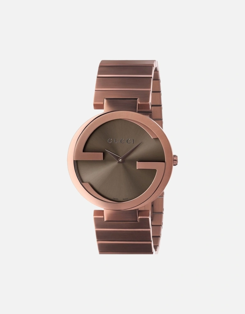 YA133317 Interlocking Brown Dial Unisex Watch