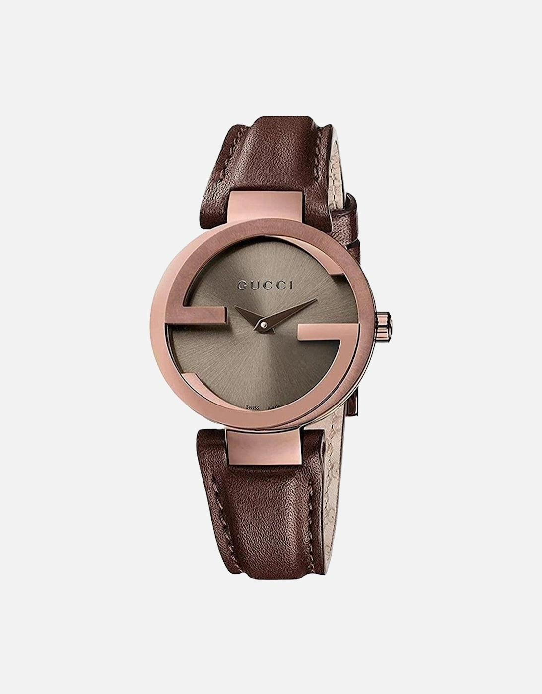 Women's Gucci YA133504 Interlocking Brown Dial Ladies Watch
