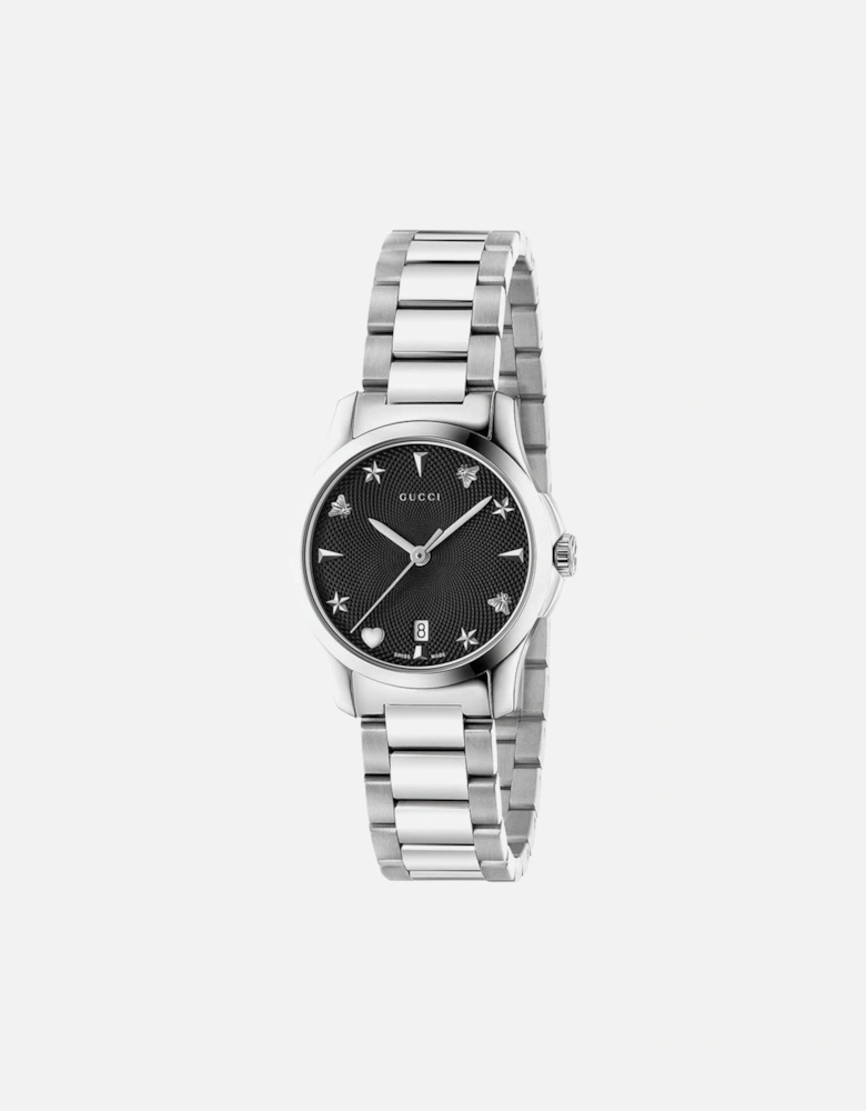 YA126573 G-Timeless Black Dial Unisex Watch