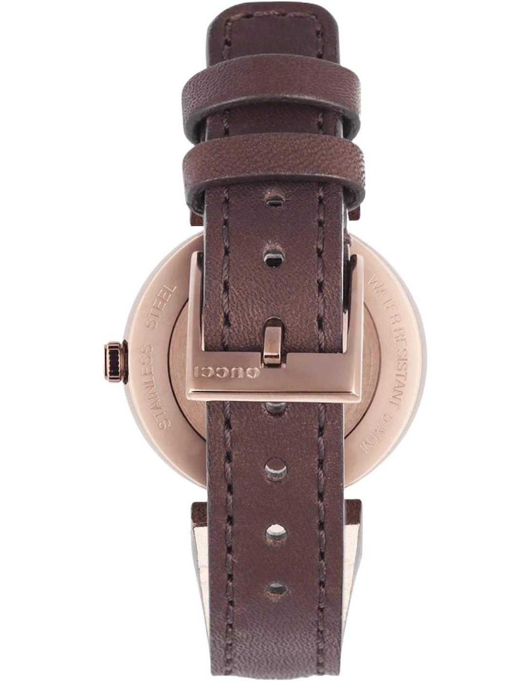 YA133504 Interlocking Brown Dial Ladies Watch