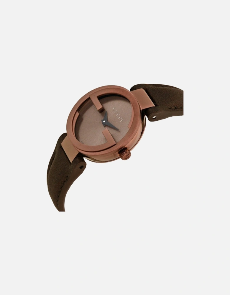 YA133504 Interlocking Brown Dial Ladies Watch