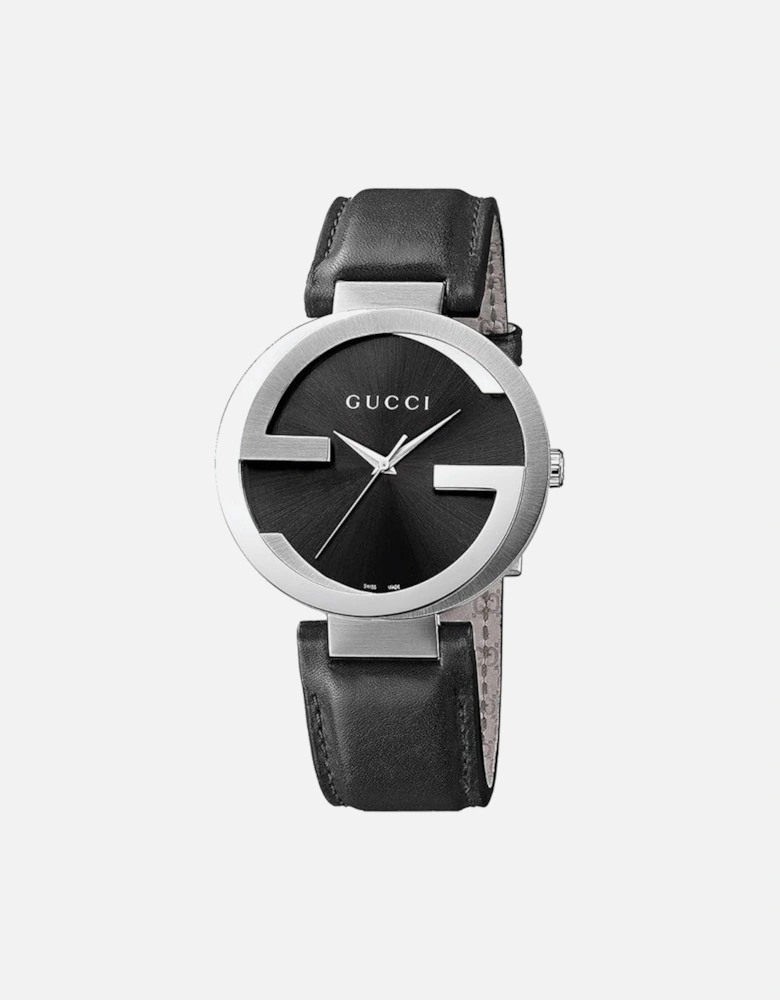 YA133501 Interlocking Black Dial Ladies Watch