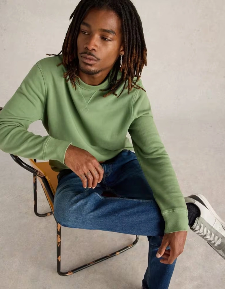 Men's Crew Neck Sweat Mid Green