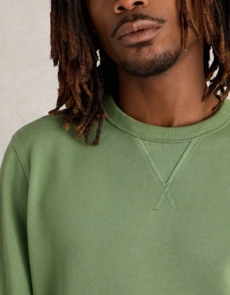 Men's Crew Neck Sweat Mid Green