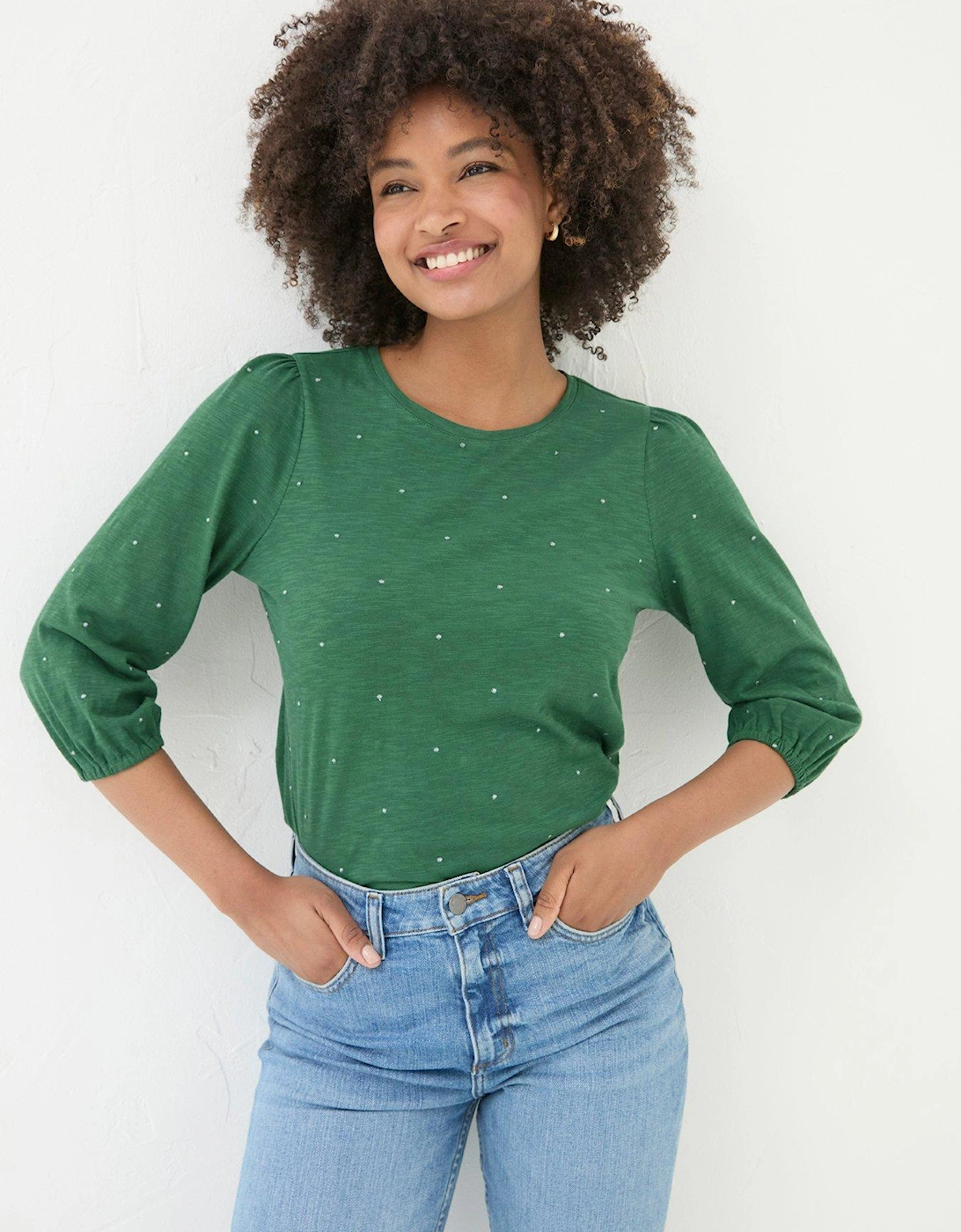 Penny Spot Top - Green, 6 of 5